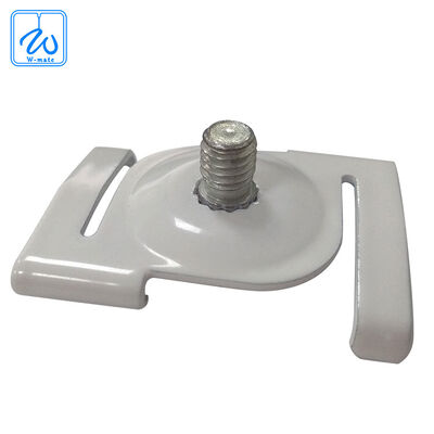 Oblong T-Bar Clips,white Suspended Ceiling Clip, T Bar Clips for Use for Attaching Track Lighting Power Track to Drop Ceiling