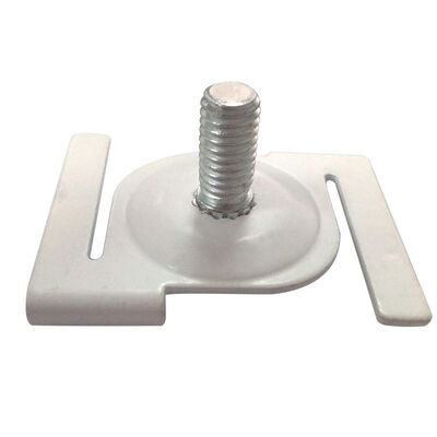 Customized Design White Oblong T-Bar Suspended Ceiling Clips Steel Drop Ceiling Track Accessories