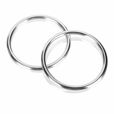 Anillo de eslingas de aluminio de plata personalizable Diámetro interno 3 pulgadas 2 pcs Para portapapeles para bebés