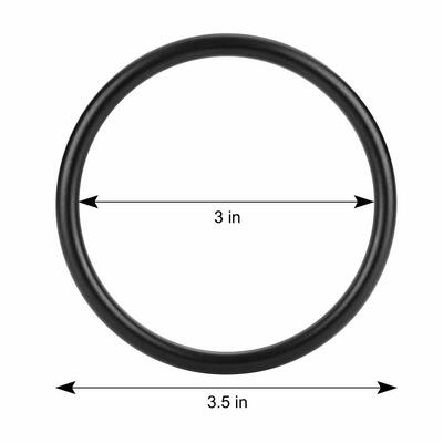 Anillos con acabado de anodizado negro de aluminio para eslingas