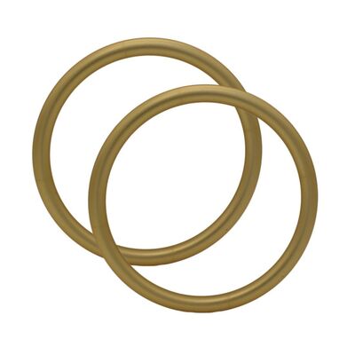 Anillos de eslinga de aluminio con acabado anodizado dorado mate ajustables