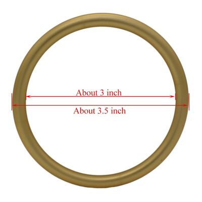 Anillos de eslinga de aluminio con acabado anodizado dorado mate ajustables