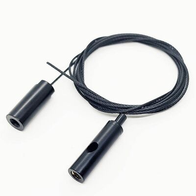 Kit de suspensión de cable de alambre recubierto de negro de alta calidad para techo colgante gancho de alambre de ajuste de hardware