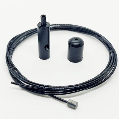 Kit de suspensión de cable de alambre recubierto de negro de alta calidad para techo colgante gancho de alambre de ajuste de hardware