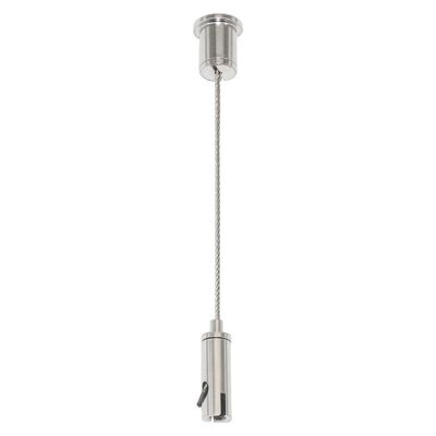 Venta al por mayor directa de fábrica, pinza para cable de acero, herraje para colgar lámparas, accesorio de elevación de seguridad ajustable