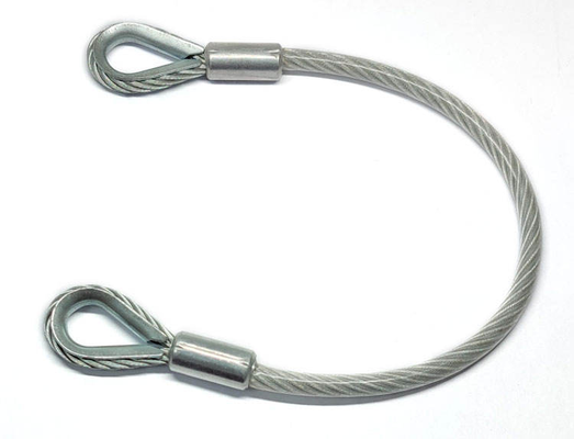 Fabrica Venta directa de cuerda de alambre de acero cuerda de alambre de acero de acero 3 mm con lazos
