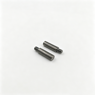 Acero de alta precisión personalizado de cabeza única roscado cilindrico Clevis pin ranura con ranura de fijación industrial cónica