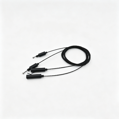 Kit de accesorios para colgar de cuerda de alambre, pinza de Cable ajustable negra personalizada OEM, accesorio de montaje de suspensión para lámpara de techo interior