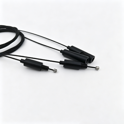 Kit de accesorios para colgar de cuerda de alambre, pinza de Cable ajustable negra personalizada OEM, accesorio de montaje de suspensión para lámpara de techo interior