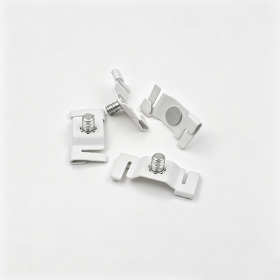M6 Thread Oblong T Bar Clip Suspensión de latón Accesorio de caída de techo de la pista ligera de cable de cable de cable de cable de gestión