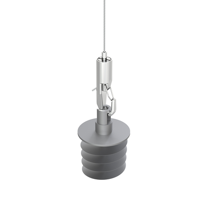 Kit de suspensión metálico ajustable para paneles acústicos, sistema de suspensión, pinza de cable personalizada, gancho, certificado ISO9001, acabado superficial personalizado