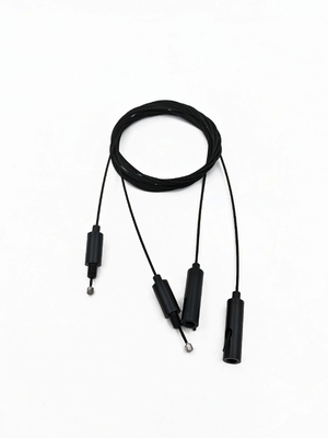 Sujetacables ajustable negro personalizado OEM de fábrica completo de latón para cable metálico, accesorio de suspensión para lámpara de techo de interior con recubrimiento EDP
