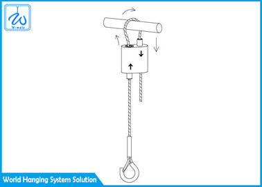Modo ajustable colgante de la instalación de la altura DIY del equipo de la suspensión del alambre del gancho