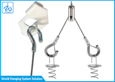 Sistema de suspensión del metal de un a dos agarradores del cable, sistema de suspensión durable del techo del descenso