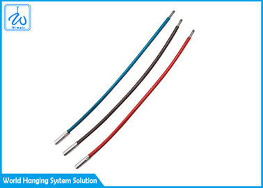 Llavero inoxidable de nylon del cable de la cadena dominante TPU de la cuerda de alambre de acero