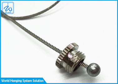 Cable de la seguridad del resorte tensor del color del metal con el equipo de la suspensión de la iluminación del techo del ojo
