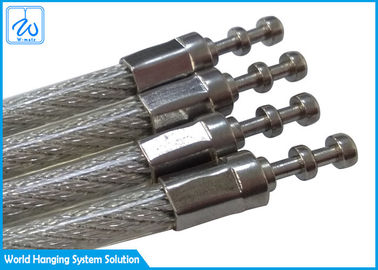 Cable modificado para requisitos particulares de la seguridad del resorte tensor de la cuerda de alambre de los Ss del color para la cerradura de la seguridad