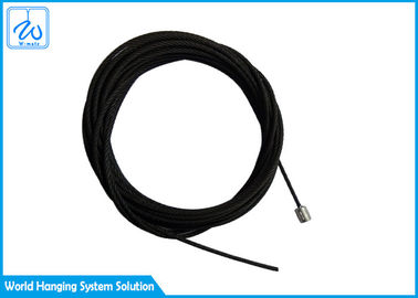 cuerda de alambre inoxidable del cable de la seguridad del resorte tensor de 1.5m m 7x7 por el extremo cilíndrico fundido a troquel