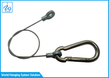 Modifique la honda de la cuerda para requisitos particulares de alambre del ojo del anillo de los productos con la hebilla del alpinismo