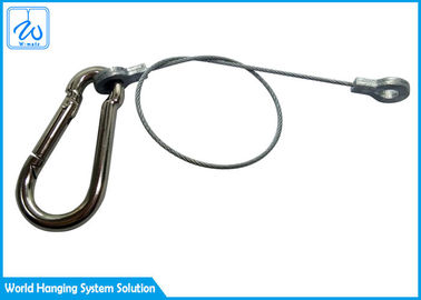 Modifique la honda de la cuerda para requisitos particulares de alambre del ojo del anillo de los productos con la hebilla del alpinismo