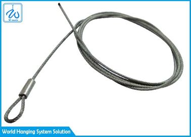 accesorios de la cuerda de alambre del alambre del cable del extremo del lazo de 1m m para la suspensión del techo