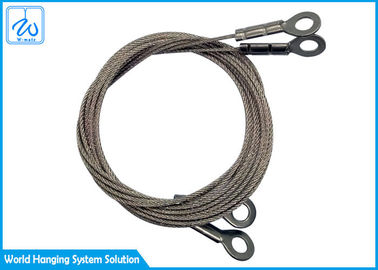 Asegure las hondas del cable de la cuerda de alambre con los ojeteador para el sistema de la ejecución del alambre