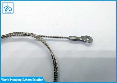 Cordón de la seguridad con la honda inoxidable del cable del acero de la cuerda de alambre de acero del atenuador 7x7 1.5m m