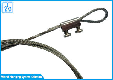 El cable de la seguridad del final y del gancho del lazo de la cuerda de alambre Sus304 para el techo llevado abajo se enciende