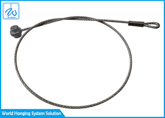 honda de acero del cable de la cuerda de alambre inoxidable 7x7 para los sistemas colgantes de la imagen