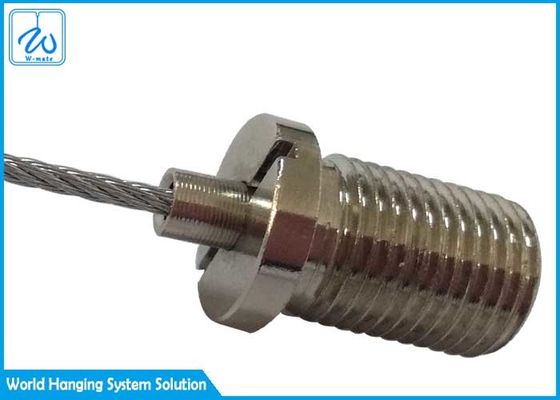 Agarradores de cobre amarillo ajustables directos de 1/16 cable de la fábrica para los sistemas de iluminación del cable