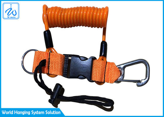El lazo retractable Lanyard With Fixed Clip Custom imprimió a Lanyard For Safety Fall Protection