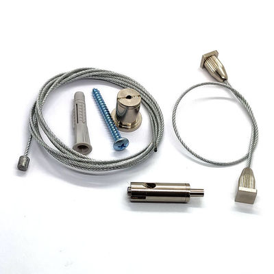 Agarrador y suspensión Sacador-libre de acero inoxidable Kit For Panel 60x60 del cable de la cuerda de alambre