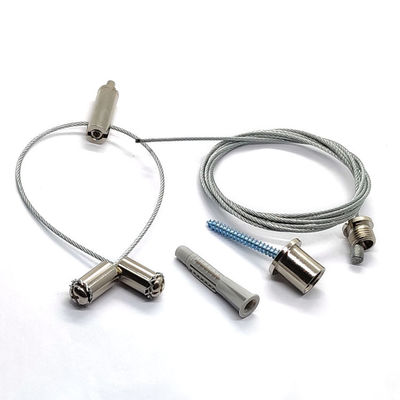 Agarrador y suspensión Sacador-libre de acero inoxidable Kit For Panel 60x60 del cable de la cuerda de alambre
