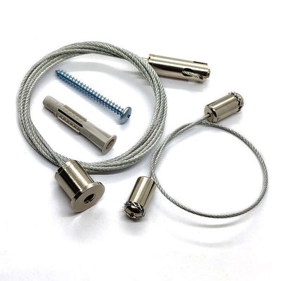 Ejecución que cabe Kit With Brass Cable Gripper de la luz de la cuerda de alambre de acero
