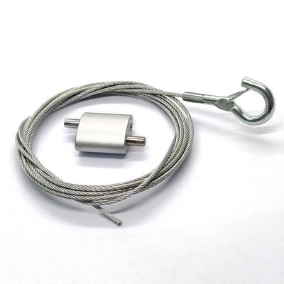 Sistemas colgantes del alambre que colocan el agarrador Kit Suspension Cable With un gancho rápido para la ejecución