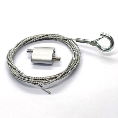 Sistema material de aluminio de la cerradura del cable de colocación del agarrador de gran tamaño del cable