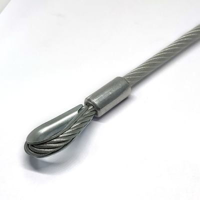 El acero inoxidable del uso al aire libre cubrió la correa Lanyard Kit With Hook End del PVC