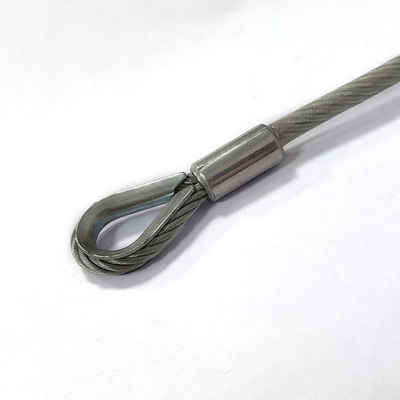 El acero inoxidable del uso al aire libre cubrió la correa Lanyard Kit With Hook End del PVC