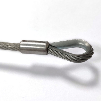 El acero inoxidable del uso al aire libre cubrió la correa Lanyard Kit With Hook End del PVC