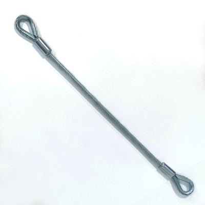 El acero inoxidable del uso al aire libre cubrió la correa Lanyard Kit With Hook End del PVC
