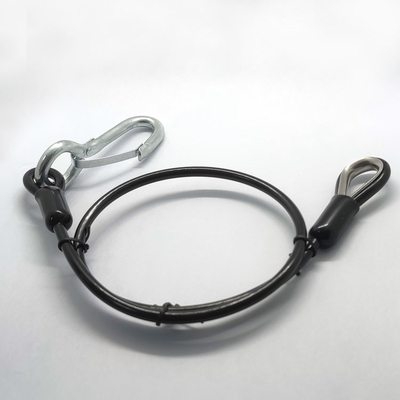 Gancho revestido de acero inoxidable galvanizado de la ejecución de la PU del cable de alambre