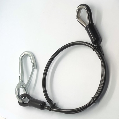 Gancho revestido de acero inoxidable galvanizado de la ejecución de la PU del cable de alambre