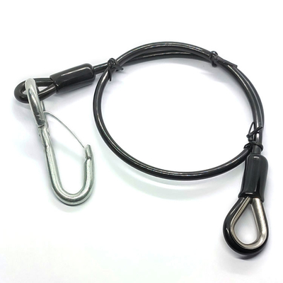 Gancho revestido de acero inoxidable galvanizado de la ejecución de la PU del cable de alambre