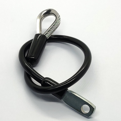 La herramienta de la honda de la cuerda de alambre de la seguridad con los ojeteador sellados engancha equipos colgantes de la primavera