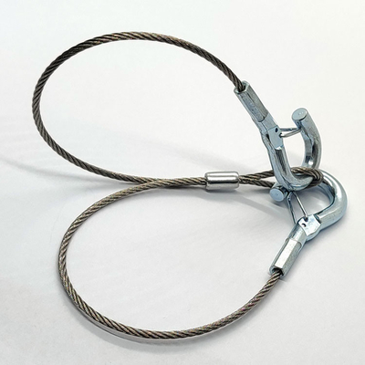 Cuerda de alambre de acero con el gancho para el sistema de visualización del cable