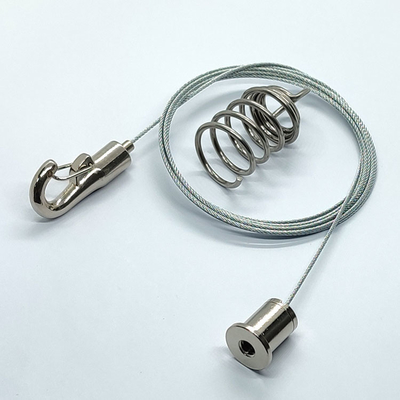 Colocaciones de acero del hardware de la iluminación de los paneles acústicos de la parte con el agarrador del cable de gancho