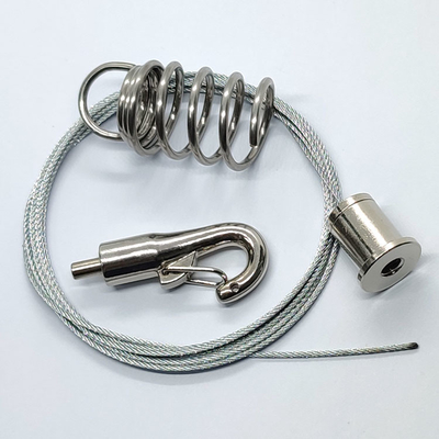 Colocaciones de acero del hardware de la iluminación de los paneles acústicos de la parte con el agarrador del cable de gancho