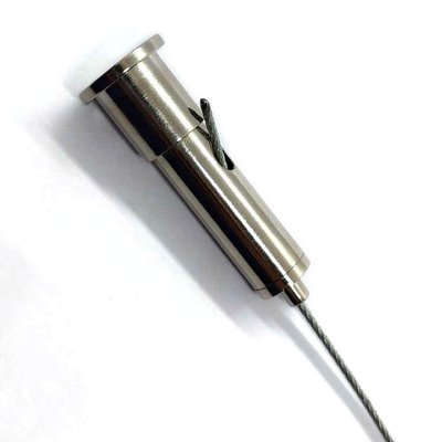 Electro de acero inoxidable a una cara que galvaniza la abrazadera de cuerda de alambre del clip de solo cable Din741