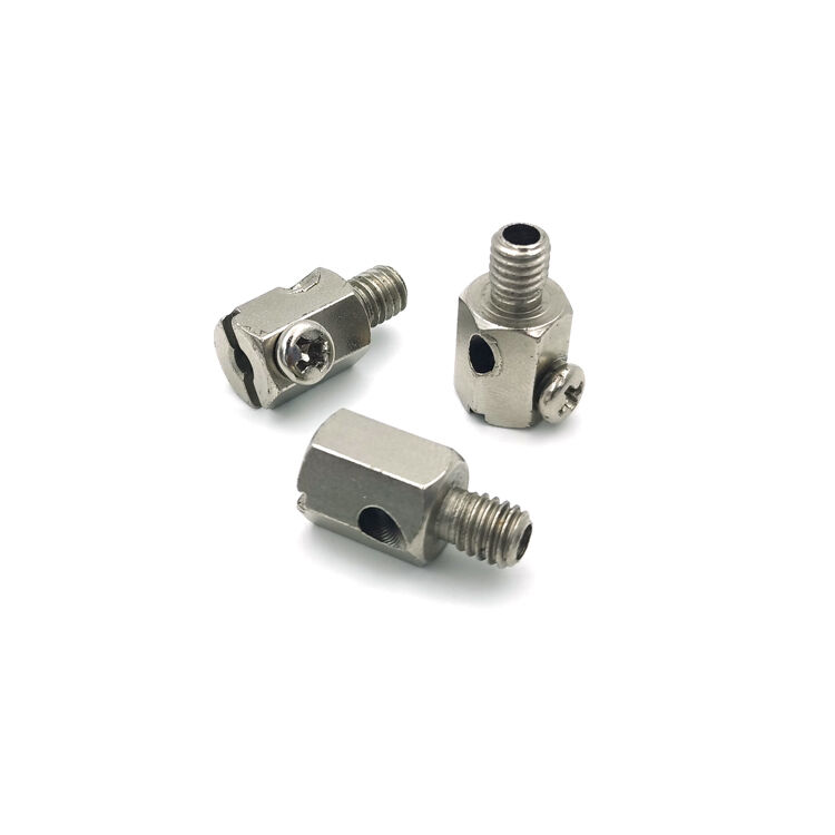 Pinza de cable de níquel para bucle de alambre bidireccional, abrazadera de cable de cobre, clips de bloqueo de cable de acero