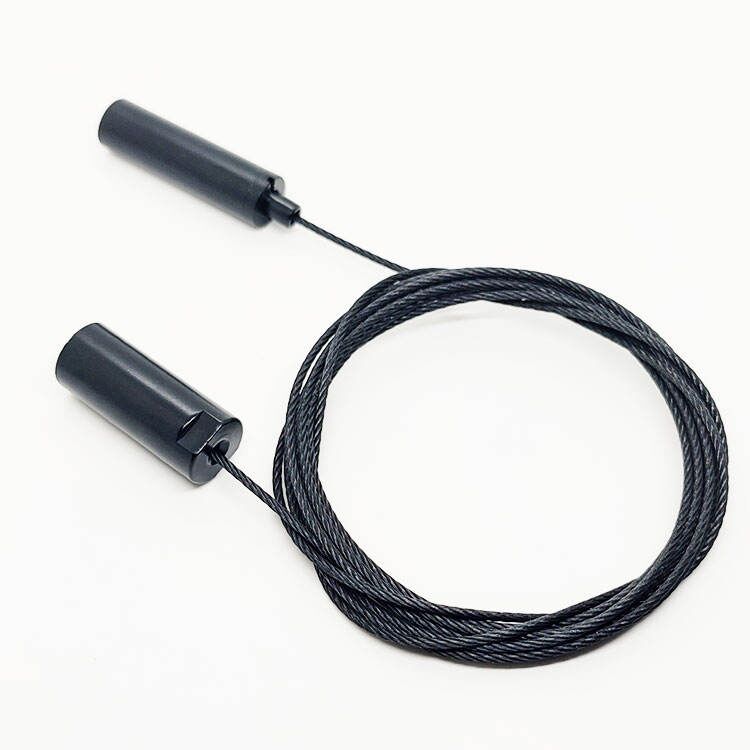 Kit de suspensión de cable de alambre recubierto de negro de alta calidad para techo colgante gancho de alambre de ajuste de hardware